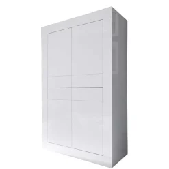Wohnen Highboards<Wohnzimmer Highboard Sogno in Hochglanz Weiß