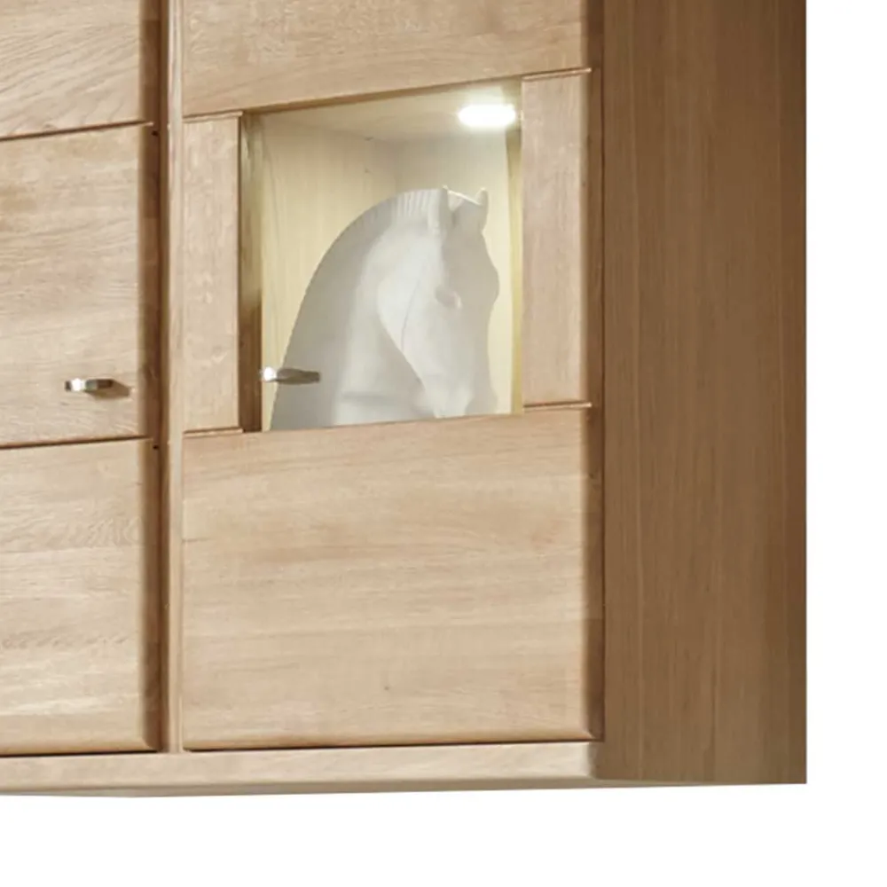 Wohnen Vitrinen<Wohnzimmer Hängevitrine Smonia aus Wildeiche Bianco