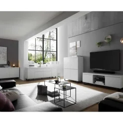 Wohnen Wohnwände<Wohnzimmer Kommoden Set modern - Atela (vierteilig)
