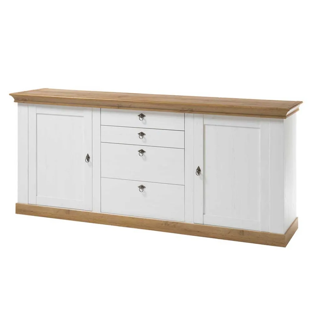 Wohnen Wohnwände<Wohnzimmer Landhausmöbel Set - Diatara (sechsteilig)