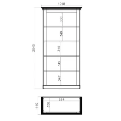 Wohnen Wohnwände<Wohnzimmer Landhausmöbel Set - Diatara (sechsteilig)