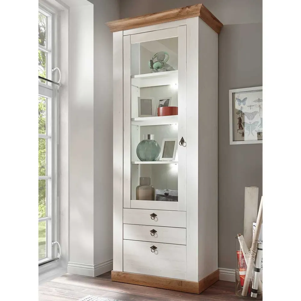Wohnen Wohnwände<Wohnzimmer Landhausmöbel Set - Diatara (sechsteilig)