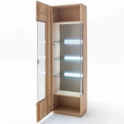 Wohnen Wohnwände<Wohnzimmer Möbel Kombi Pontros in Eiche Bianco (vierteilig)