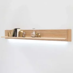 Wohnen Wohnwände<Wohnzimmer Möbel Kombi Pontros in Eiche Bianco (vierteilig)