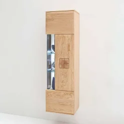 Wohnen Wohnwände<Wohnzimmer Möbel Kombi Pontros in Eiche Bianco (vierteilig)