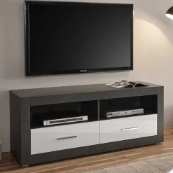 Wohnen Wohnwände<Wohnzimmer Möbel Kombi zweifarbig - Istensa (vierteilig)