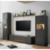Wohnen Wohnwände<Wohnzimmer Möbel Wohnwand günstig - Ahilav (vierteilig)