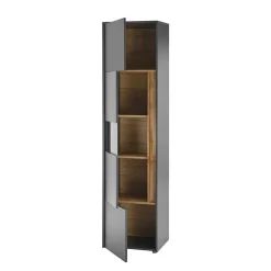 Wohnen Wohnwände<Wohnzimmer Möbel Wohnwand günstig - Ahilav (vierteilig)
