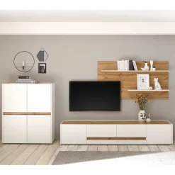 Wohnen Wohnwände<Wohnzimmer Möbelset für Wand TV - Nonessia (dreiteilig)