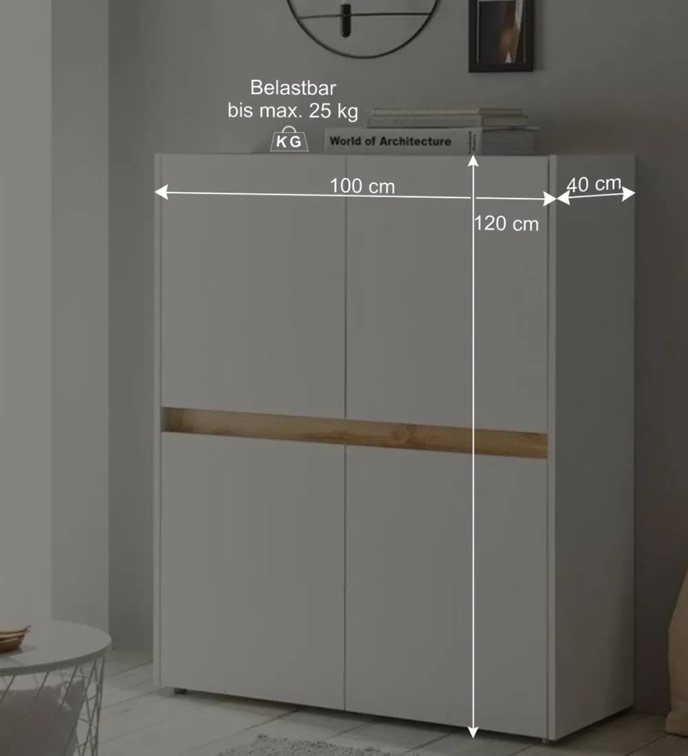 Wohnen Wohnwände<Wohnzimmer Möbelset für Wand TV - Nonessia (dreiteilig)