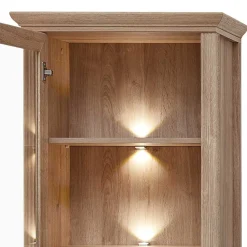 Wohnen Wohnwände<Wohnzimmer Möbelset in Eiche NB - Barack (vierteilig)