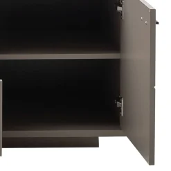 Wohnen Wohnwände<Wohnzimmer Möbelset in Grau - Teorina (dreiteilig)
