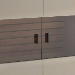Wohnen Wohnwände<Wohnzimmer Möbelset in Grau - Teorina (dreiteilig)