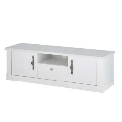 Wohnen Wohnwände<Wohnzimmer Möbelset in weißer Holzoptik Pinie - Liancos (vierteilig)