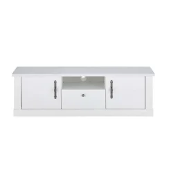 Wohnen Wohnwände<Wohnzimmer Möbelset in weißer Holzoptik Pinie - Liancos (vierteilig)