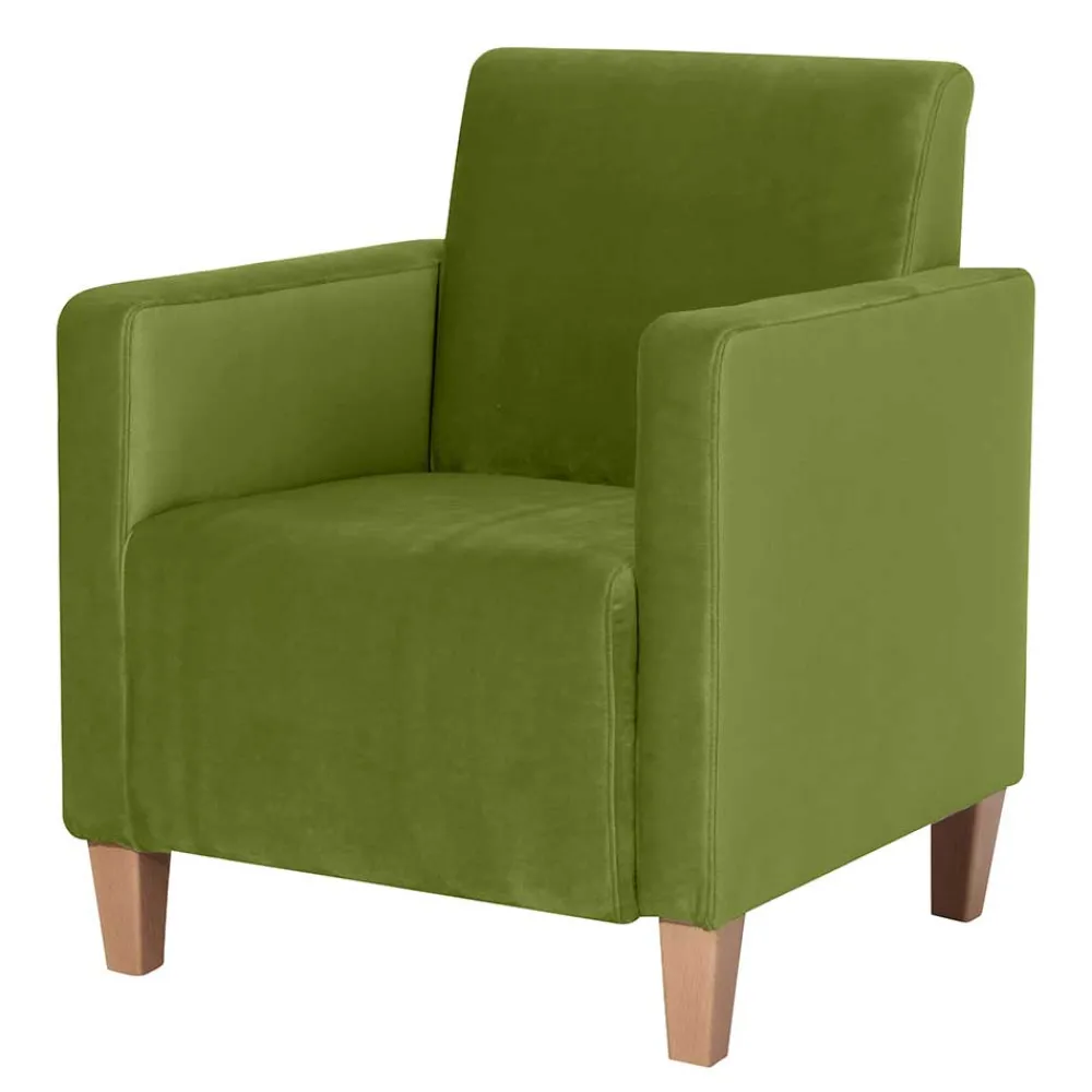 Wohnen Sessel<Wohnzimmer Polstersessel in Oliv Grün - Younger