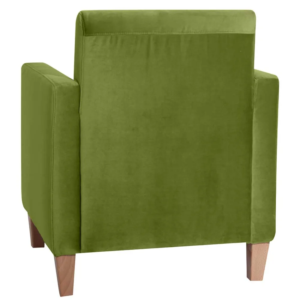 Wohnen Sessel<Wohnzimmer Polstersessel in Oliv Grün - Younger