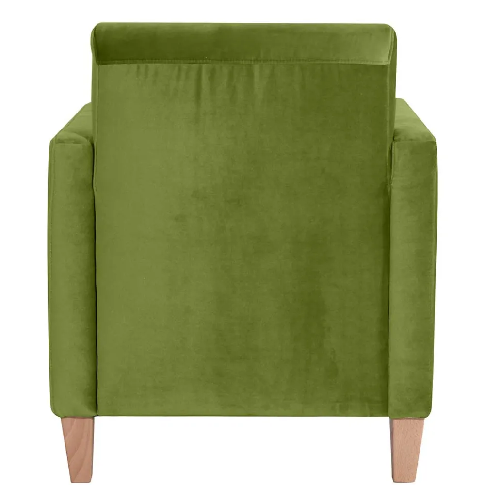 Wohnen Sessel<Wohnzimmer Polstersessel in Oliv Grün - Younger