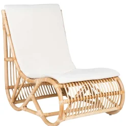 Wohnen Sessel<Wohnzimmer Rattan Loungestuhl in Natur - Abramas