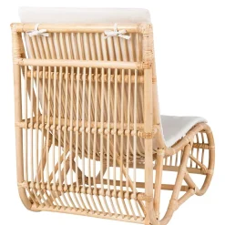 Wohnen Sessel<Wohnzimmer Rattan Loungestuhl in Natur - Abramas
