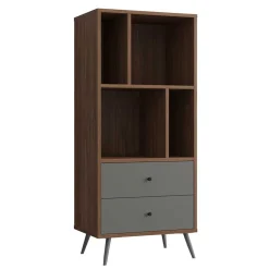Wohnen Regale|Vitrinen<Wohnzimmer Regal mit vier Fächern - Nuies