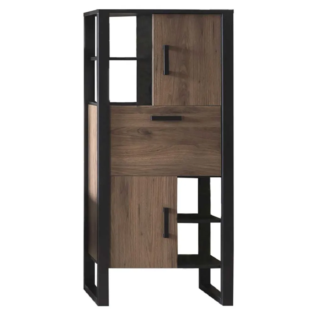 Wohnen Vitrinen<Wohnzimmer Schrank in Nussbaum Optik - Dudleys I