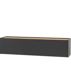 Wohnen Wohnwände<Wohnzimmer Schrank Kombi in Anthrazit - Ahilav (sechsteilig)