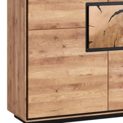 Wohnen Highboards<Wohnzimmer Schrank mit Hirnholz Applikation - Shipper