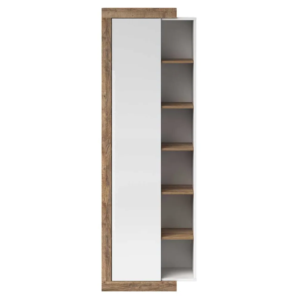Wohnen Vitrinen|Schränke<Wohnzimmer Schrank mit Tür & sechs Fächern - Milvara