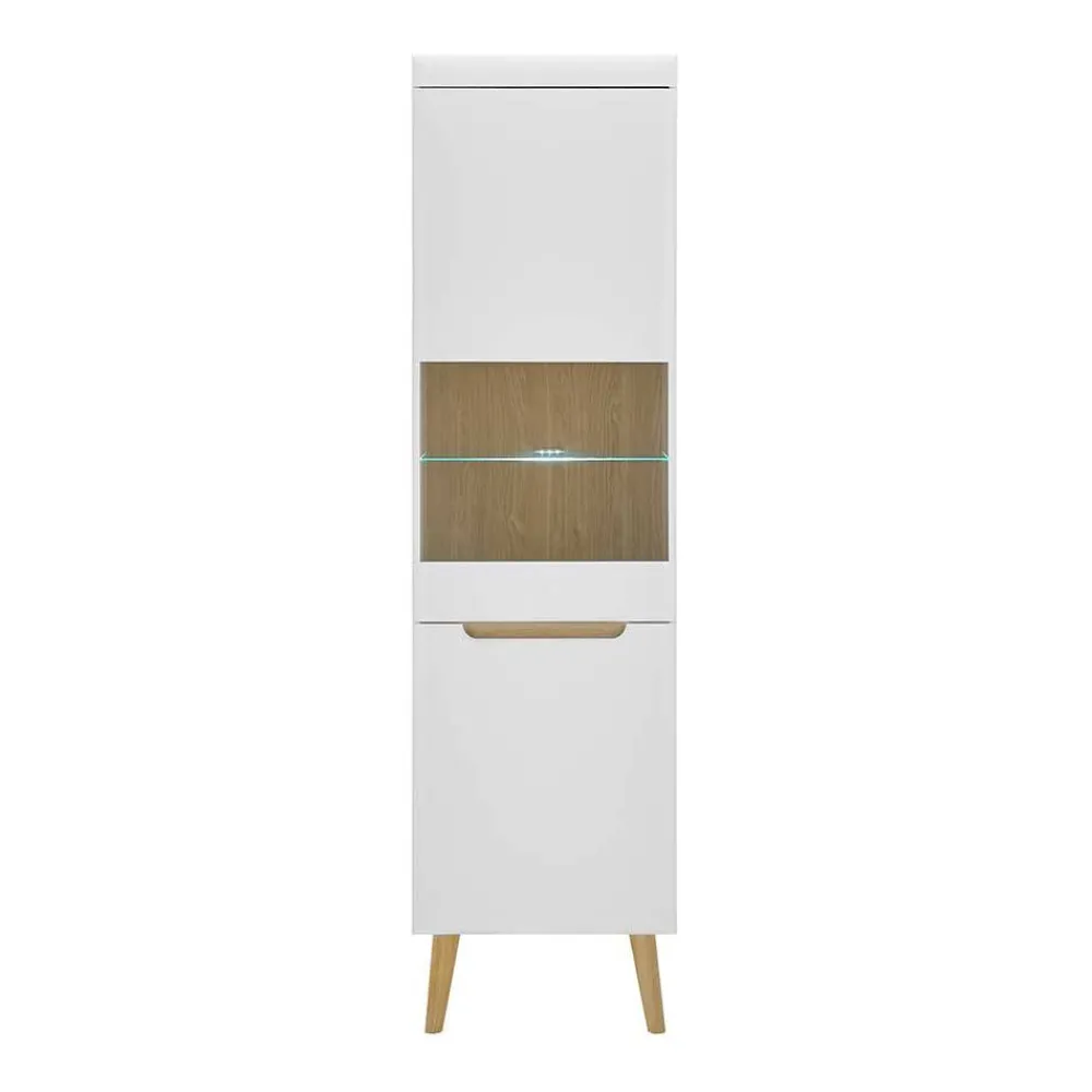 Wohnen Wohnwände<Wohnzimmer Schrankset im Skandi Design - Ginko (vierteilig)