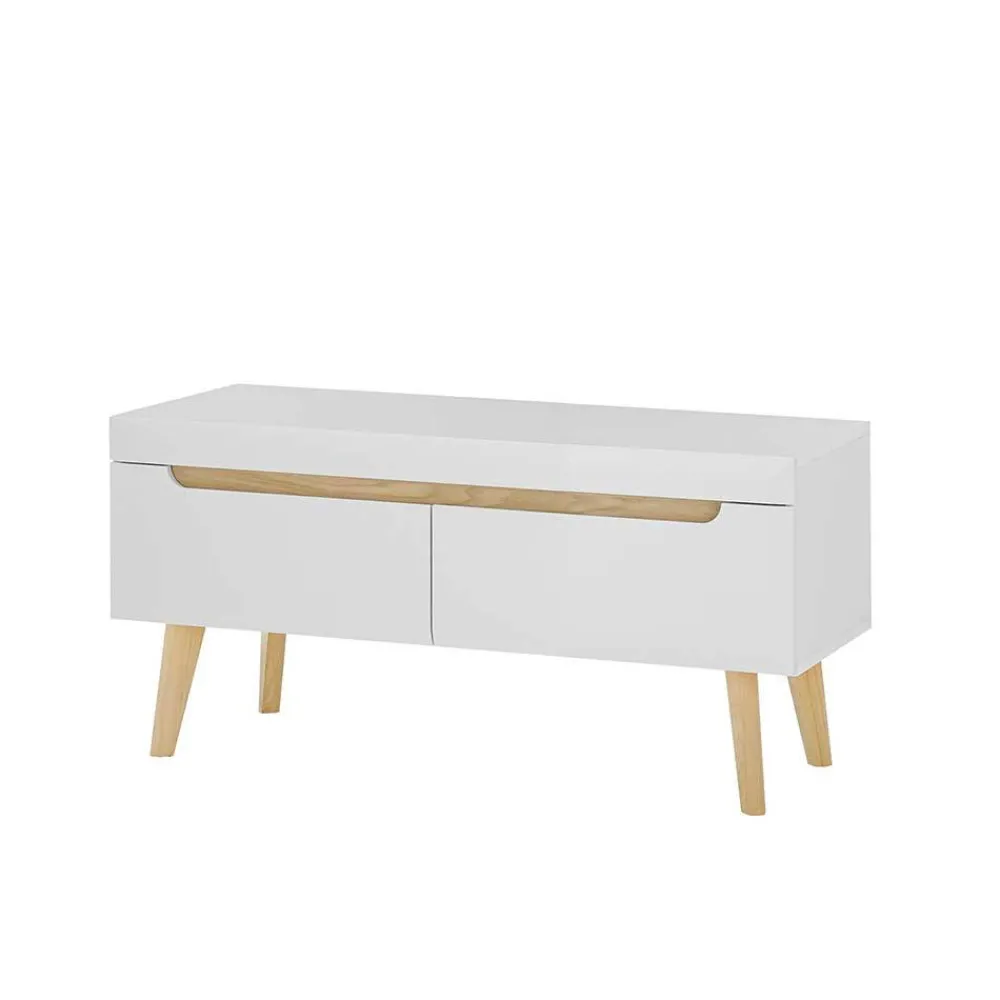 Wohnen Wohnwände<Wohnzimmer Schrankset im Skandi Design - Ginko (vierteilig)