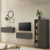 Wohnen Wohnwände<Wohnzimmer Schränke Set modern - Ahilav (vierteilig)