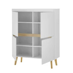 Wohnen Wohnwände<Wohnzimmer Schränke und Wandboard Set - Ginko (vierteilig)