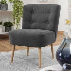 Wohnen Sessel<Wohnzimmer Sessel in Anthrazit - Rionja