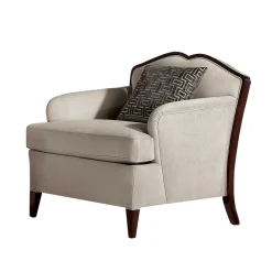 Wohnen Sessel<Wohnzimmer Sessel in Beige und Dunkelbraun - Freedoms