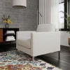 Wohnen Sessel<Wohnzimmer Sessel in Creme und Silber - Calaccio