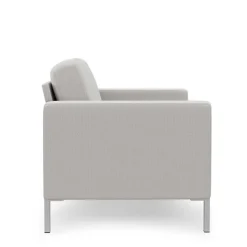Wohnen Sessel<Wohnzimmer Sessel in Creme und Silber - Calaccio