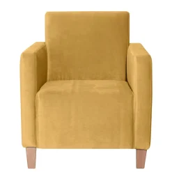Wohnen Sessel<Wohnzimmer Sessel in Gelb und Buche - Salm