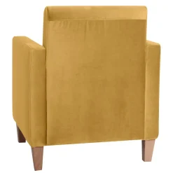 Wohnen Sessel<Wohnzimmer Sessel in Gelb und Buche - Salm
