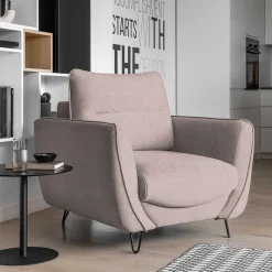 Wohnen Sessel<Wohnzimmer Sessel in Hellrosa - Udiessa