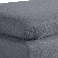 Wohnen Sessel<Wohnzimmer Sessel in Jeansblau und Nussbaum - Ilea