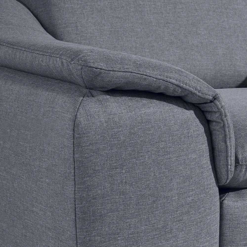 Wohnen Sessel<Wohnzimmer Sessel in Jeansblau und Nussbaum - Ilea