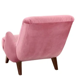 Wohnen Sessel<Wohnzimmer Sessel in Rosa und Nussbaum - Jily