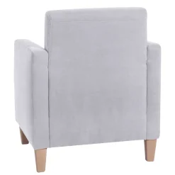 Wohnen Sessel<Wohnzimmer Sessel in Silbergrau und Buche - Terasus