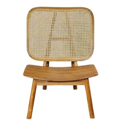 Wohnen Sessel<Wohnzimmer Stuhl aus Teak Massivholz - Vivienno