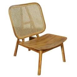 Wohnen Sessel<Wohnzimmer Stuhl aus Teak Massivholz - Vivienno