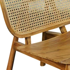 Wohnen Sessel<Wohnzimmer Stuhl aus Teak Massivholz - Vivienno