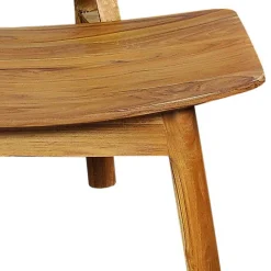 Wohnen Sessel<Wohnzimmer Stuhl aus Teak Massivholz - Vivienno