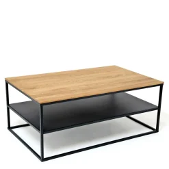 Wohnen Tische<Wohnzimmer Tisch aus Eiche massiv & Metall - Sisam