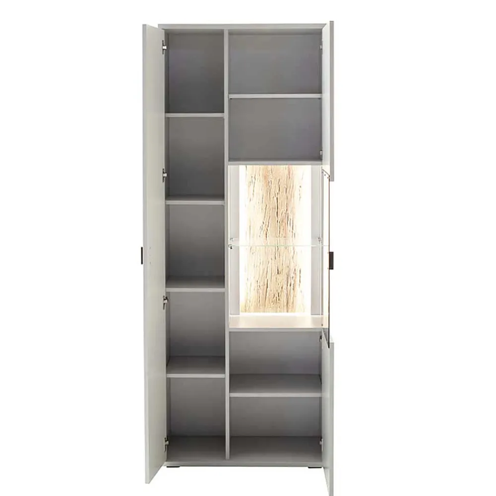 Wohnen Wohnwände<Wohnzimmer TV Anbauwand 270 cm breit - Apulco (dreiteilig)